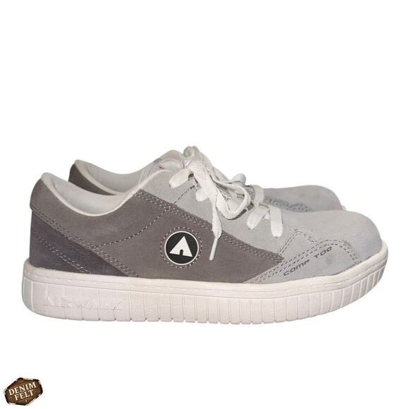 Airwalk Camino Women’s Grey Safety Toe Shoes – Size 8 WIDE – Slip Resistant NEW - Picture 11 of 15